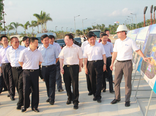 SASAC Deputy Director Xu Fushun Leads His Party to Survey CITS Group Sanya Project